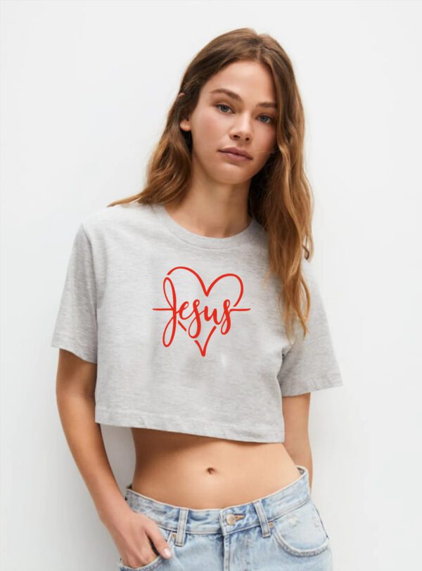 Crop Top - Jesus v srdci