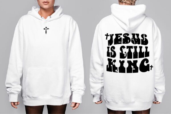 Oversize Mikina - Jesus is still king - Image 3