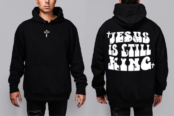Oversize Mikina - Jesus is still king