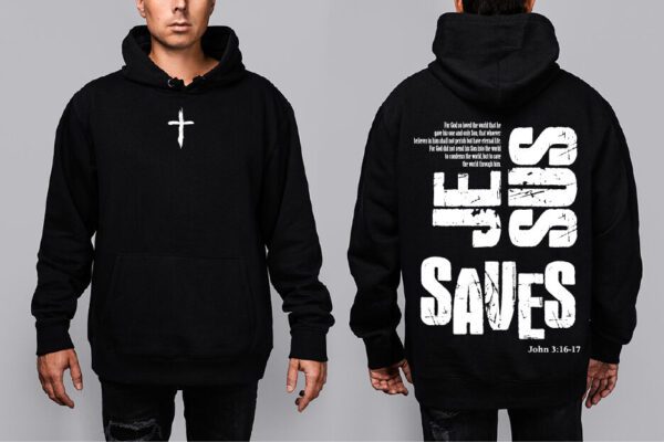 Oversize Mikina - Jesus saves