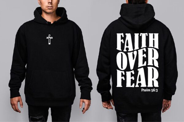 Oversize Mikina - Faith over fear