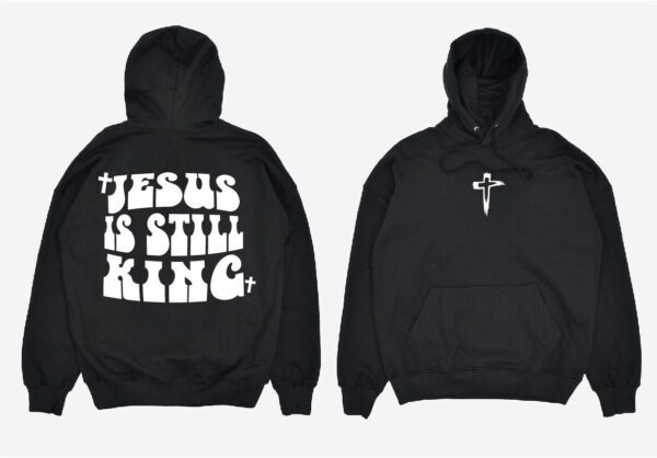 Oversize Mikina - Jesus is still king - Image 5