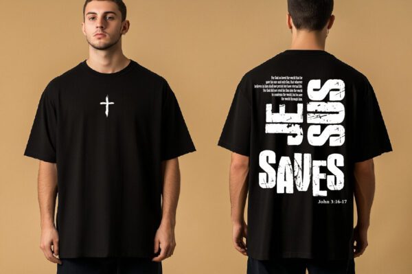 Oversize Tričko - Jesus Saves
